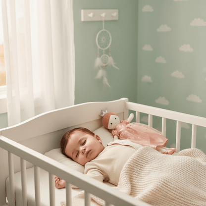 Doudou Naissance Fille Copine Princesse - Poupée ChiffonBébé endormi avec poupée princesse