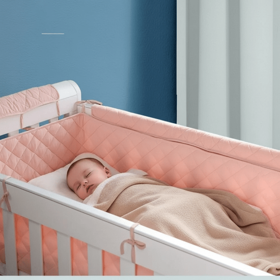 Tour de Lit Bébé Respirant Protect Breath - Anti-Suffocation
Bébé endormi - chambre moderne