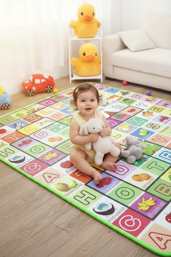 Tapis d'eveil BEBE et son Bébé fille doudou lapin tapis alphabet