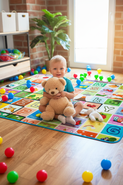 Tapis d'eveil BEBE et le Bébé garçon toutou tapis alphabet