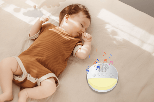 veilleuse musicale et lumineuse Bébé orange machine bruit blanc