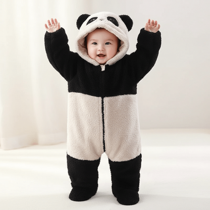 Pyjama Polaire Bébé Cocon Animaux - Design AdorablePyjama Polaire Bébé Cocon Animaux - Design AdorableBébé panda debout