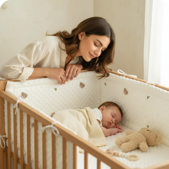Tour de lit complet pour Bebe qui dort avec maman 