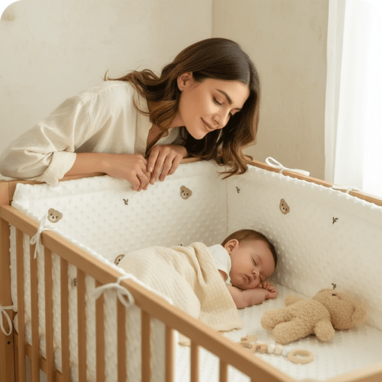 Tour de Lit Complet Bébé Petit Cocon - Sécurisé
Tour de lit complet pour Bebe qui dort avec maman 