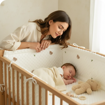 Tour de lit complet pour Bebe qui dort avec maman 