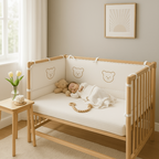 Tour de Lit Bébé Ourson Douceur - Anticollision
Bébé qui dort dans le lit