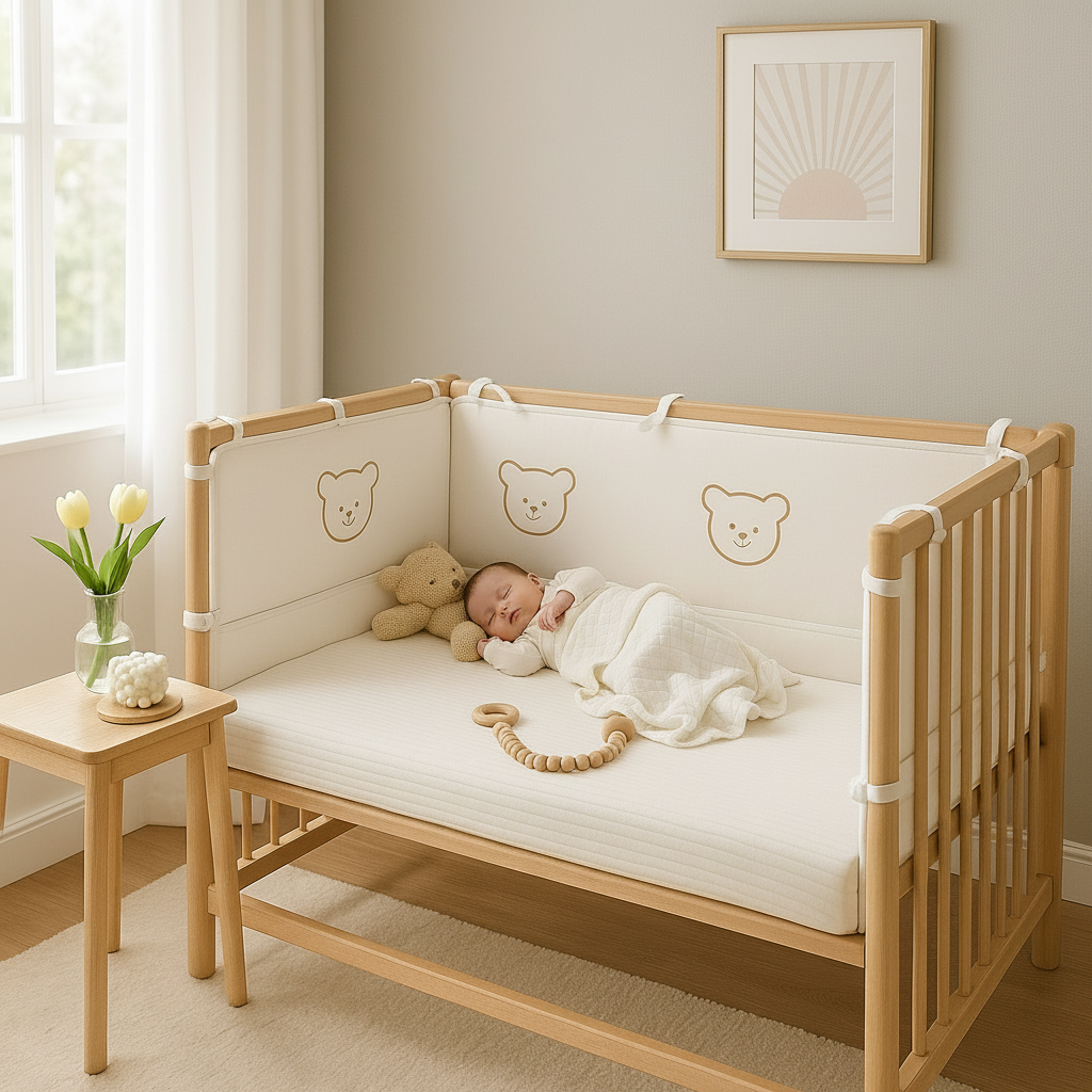 Bébé qui dort dans le lit