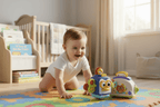jouet d eveil bebe 2 mois Bébé qui rampe vers jouets