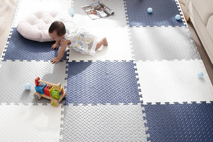 TAPIS D EVEIL BEBE GARCON blanc et Bleu Bébé rampe tapis marine blanc jouet pousser