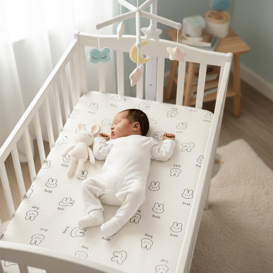 tour de lit ourson Bébé toutou mobile – drap lapin