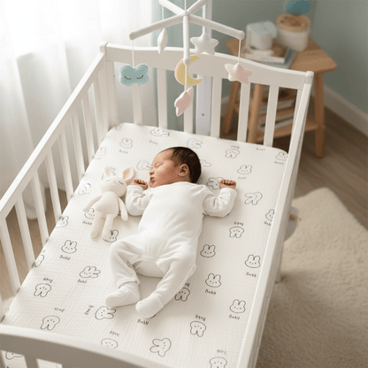 tour de lit ourson Bébé toutou mobile – drap lapin