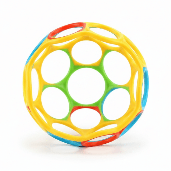 balle sensorielle bebe Balle sensorielle arc-en-ciel sans smiley fond blanc
