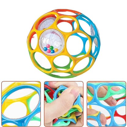 balle sensorielle bebe souple en couleur