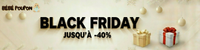 Bannière Black Friday Bébé Poupon -40%
