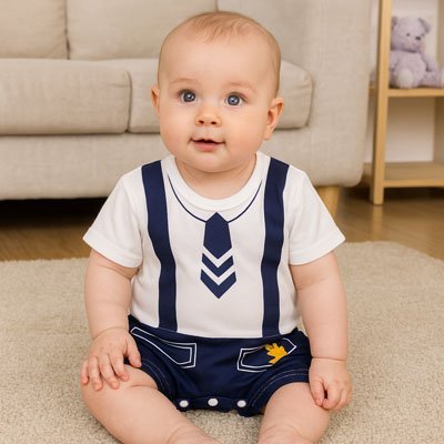 barboteuse bebe garcon écolier 