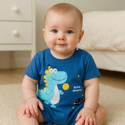 barboteuse bebe garcon dino