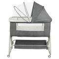 berceau 4 en 1 a filet gris