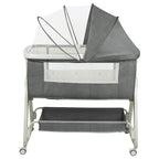 berceau 4 en 1 a filet gris