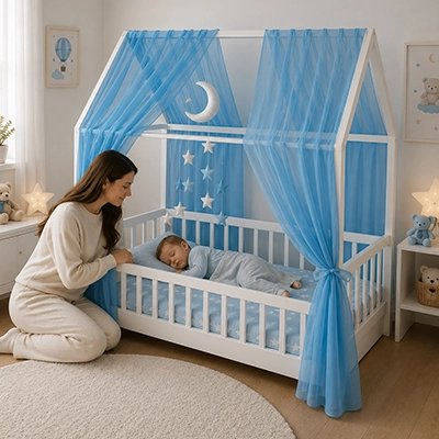 ciel de lit bébé garçon