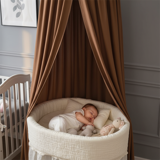 ciel de lit pour bebe nid rond 