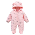 combinaison bébé fille ourson rose motifs 