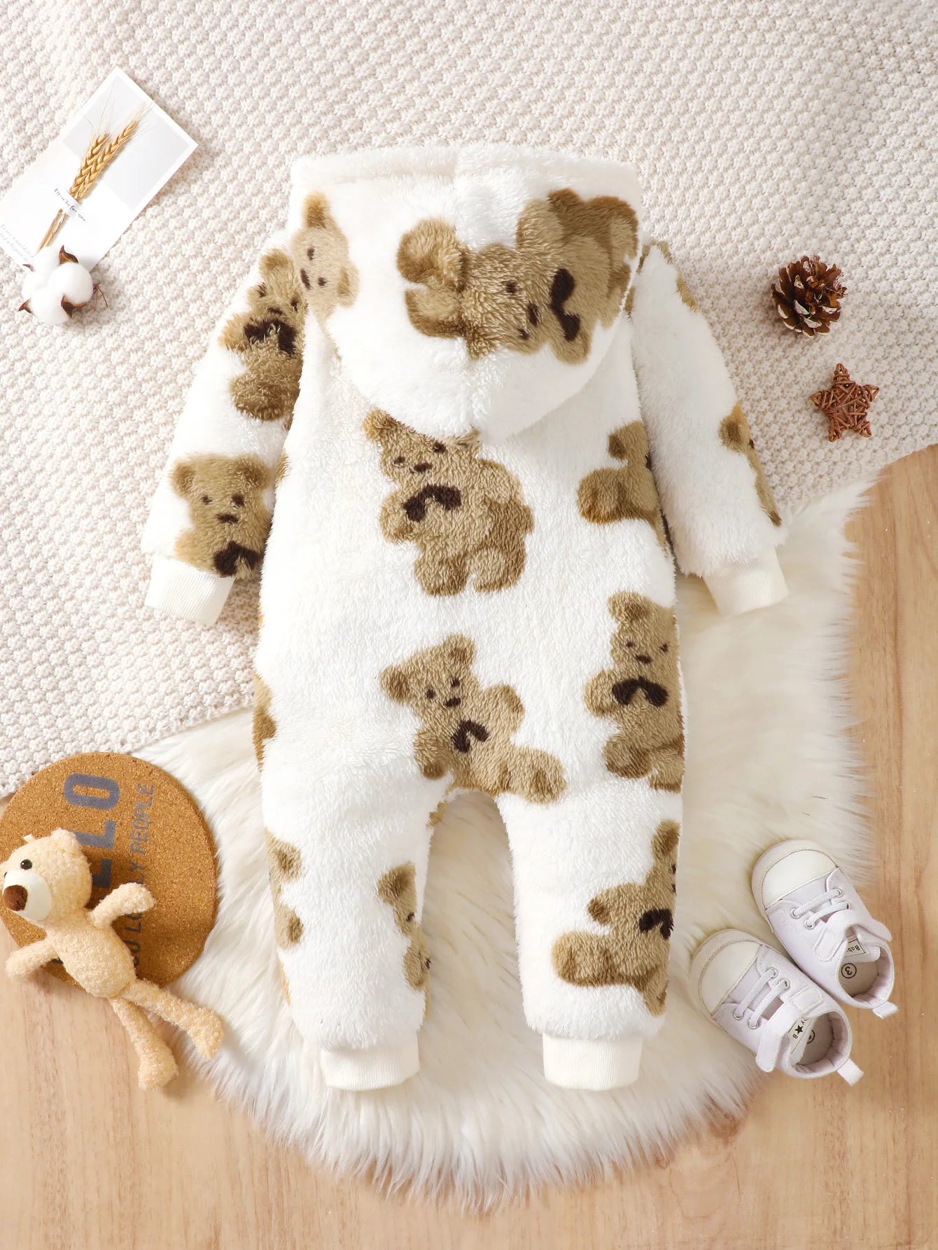 combinaison bebe ours assortiments dos