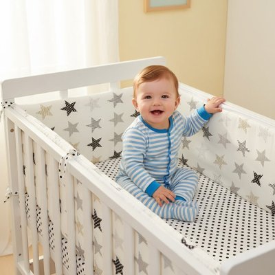 Tour de Lit Bébé Nuage Étoile - Protection Douce & Sécurisée contour de lit de bébé et couchette 