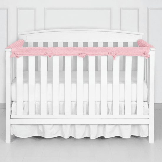 Protection lit bébé et Couchette rail rose