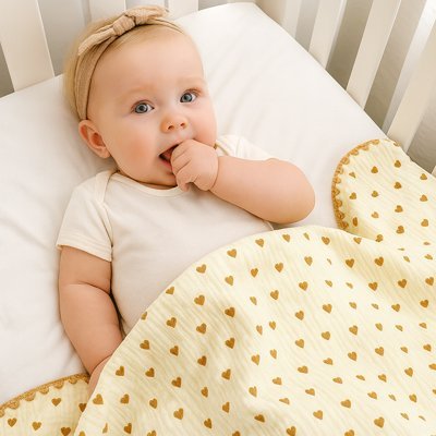 couverture enveloppante bebe fillette suc son pouce 