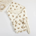 couverture bebe en coton ourson