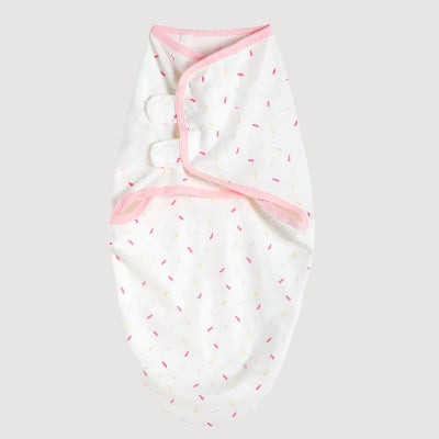 couverture emmaillotage rosée 