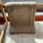 Couverture Coton Douceur Complicité - Bio 100%
couverture en coton brune points noires