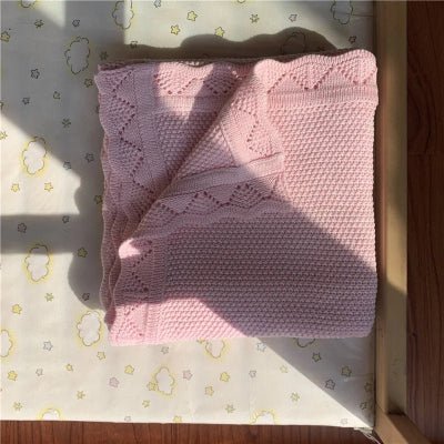 Couverture Coton Douceur Complicité - Bio 100%
couverture en coton rose 