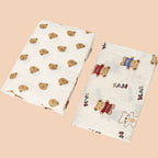couverture legere bebe ourson petits et ourson