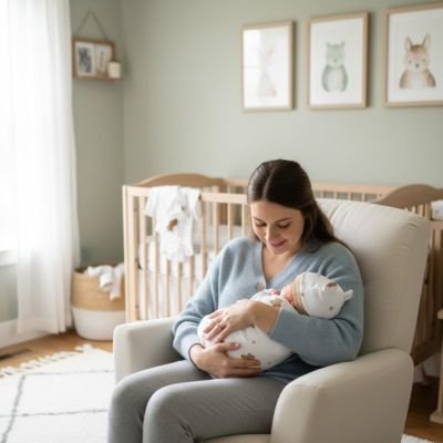 couverture pour emmailloter ourson et maman sommeil