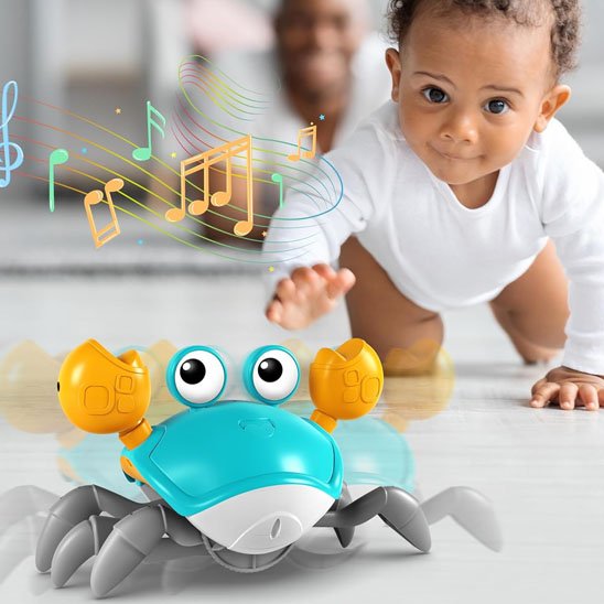 crabe eveil musical bebe petit garcon curieux