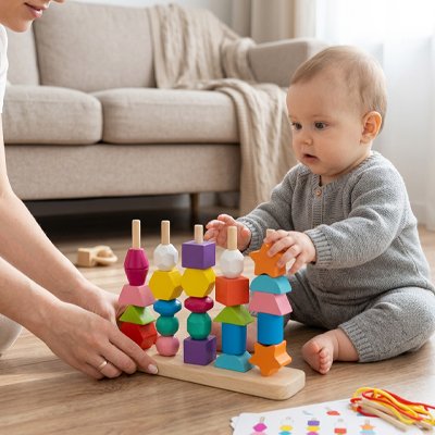 jouet montessori 1 an et Cube d'activite bebe