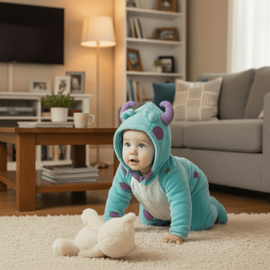 déguisement halloween bébé salon 