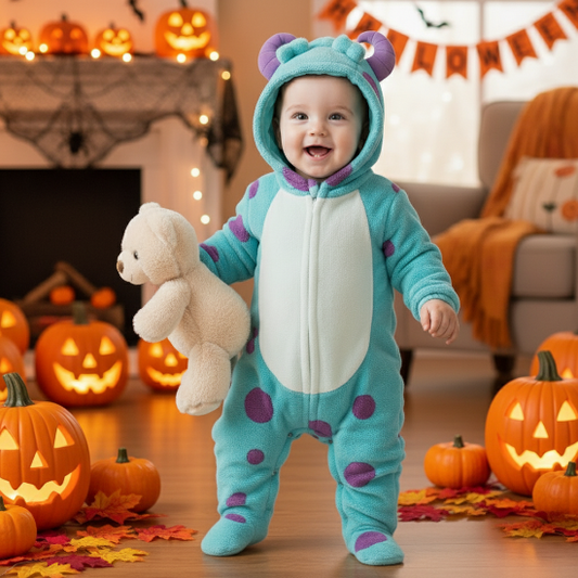 déguisement halloween bébé salon citrouille