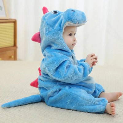 deguisement Halloween bebe dragon bleu 