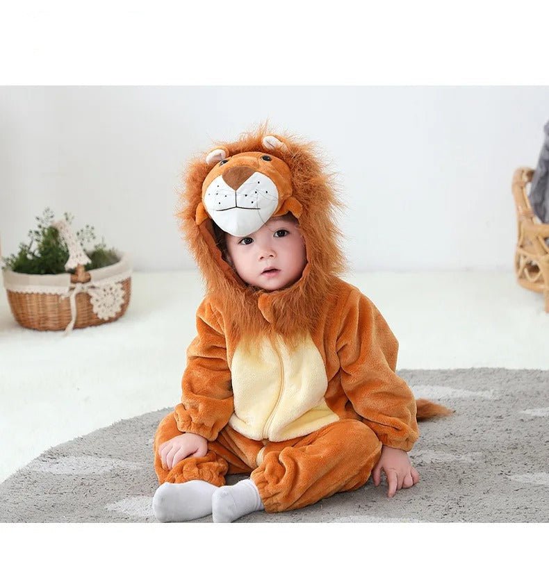 deguisement bebe Halloween de lion et bébé 