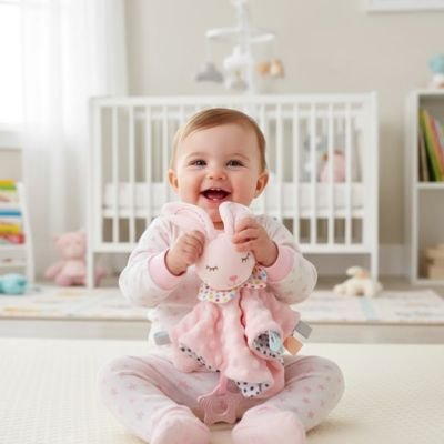 Doudou Fille Naissance rose 