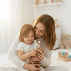 Doudou fille lapin maman fillette lit variante 1