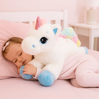  Licorne doudou peluche sommeil de bebe 