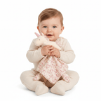 Doudou BEBE Garcon licorne rose avec bébé garçon