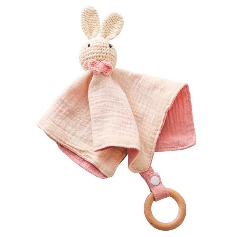 doudou bébé douceur lapin laine rose