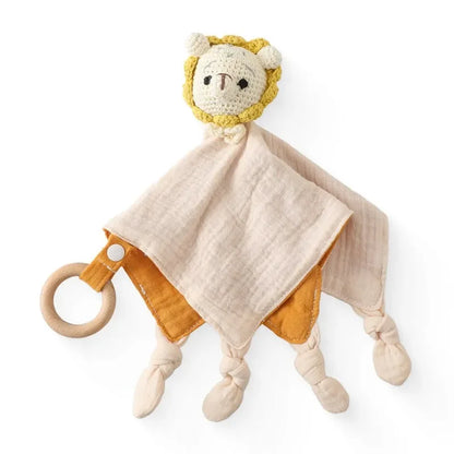 doudou bébé douceur orange et beige