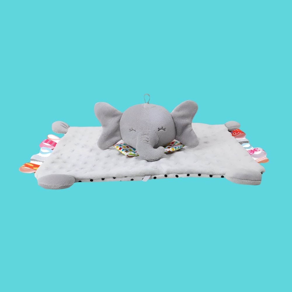 Doudou Bébé Joyeux - Peluche Apaisante Multicolore doudou bébé lapin éléphant