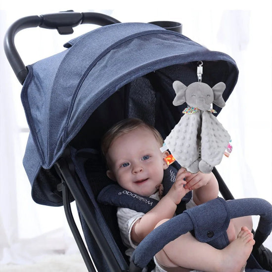 Doudou Bébé Joyeux - Peluche Apaisante Multicolore doudou pour bebe poussette