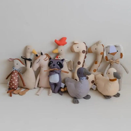 doudou bebe animaux de la ferme 